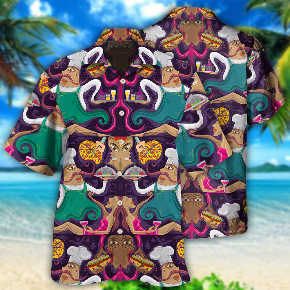Chef Food Pizza - Hawaiian Shirt - Reefox