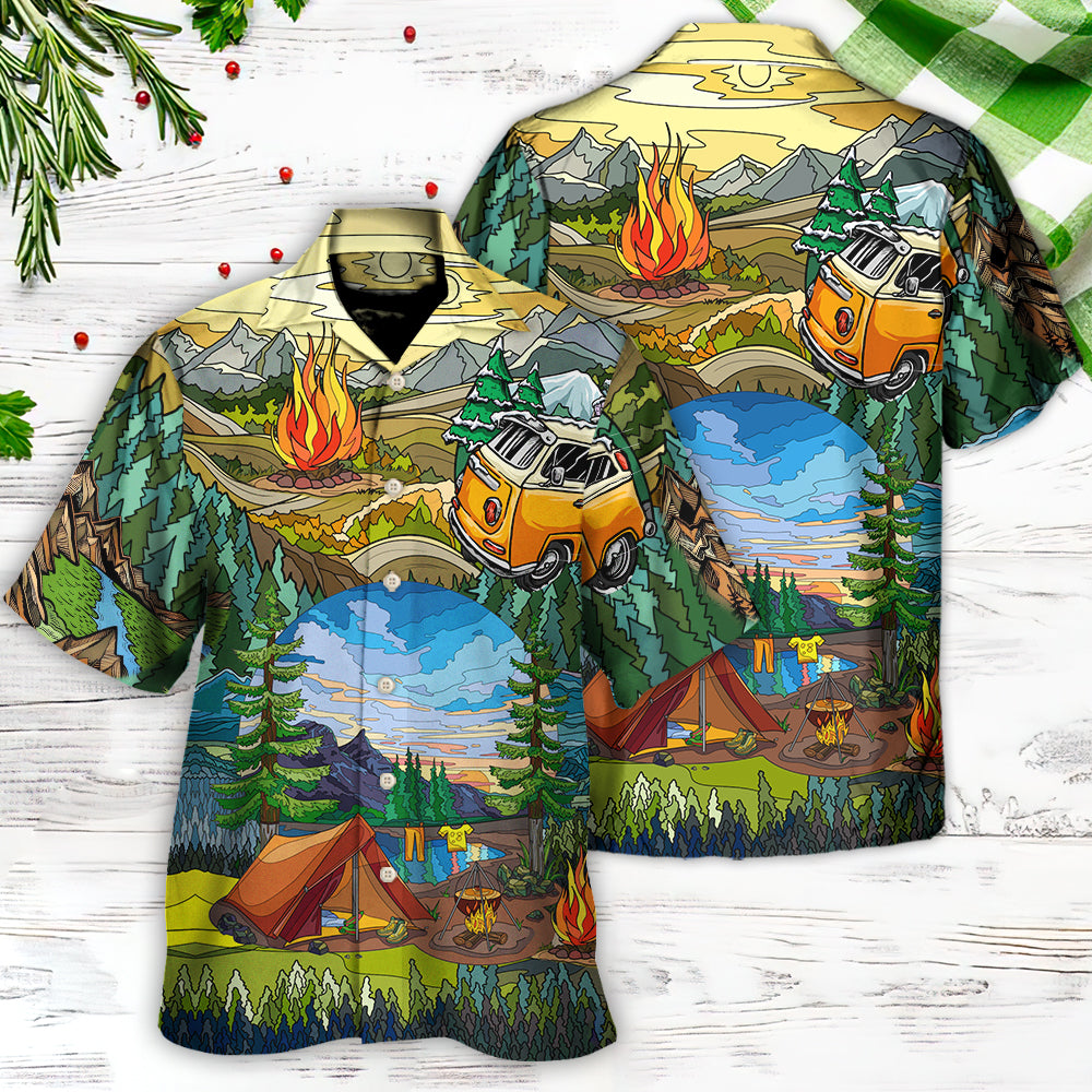 Camping Life Is Best Art - Hawaiian Shirt - Reefox