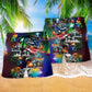 Car Merry Christmas Star Light - Beach Short Reefox - Owls Matrix LTD