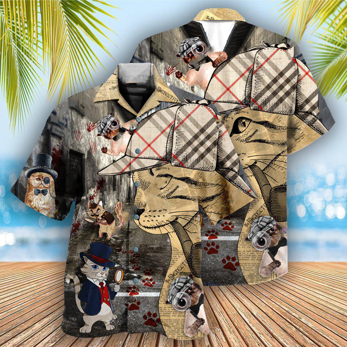 Cat Cool Master Detective - Hawaiian Shirt - Reefox