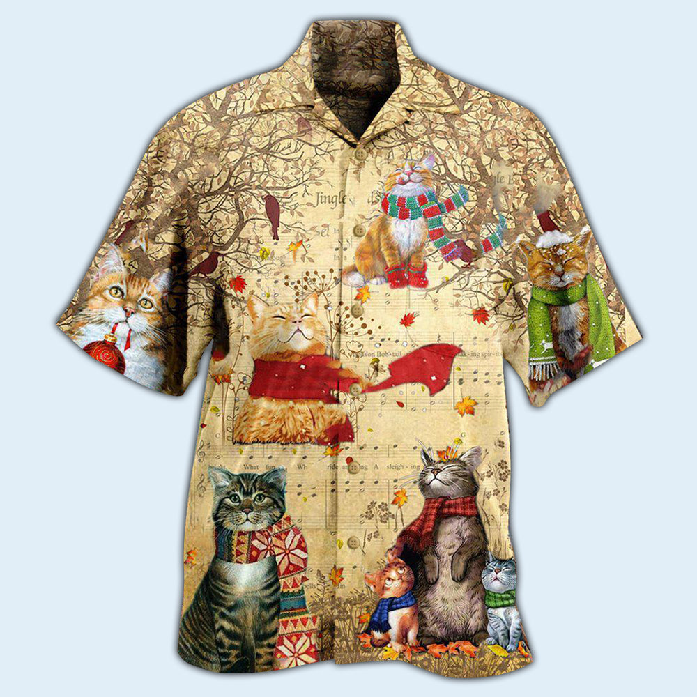 Cat In The Melody Of Life - Hawaiian Shirt - Reefox