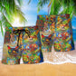 Cat So Colorful Lover - Beach Short Reefox - Owls Matrix LTD