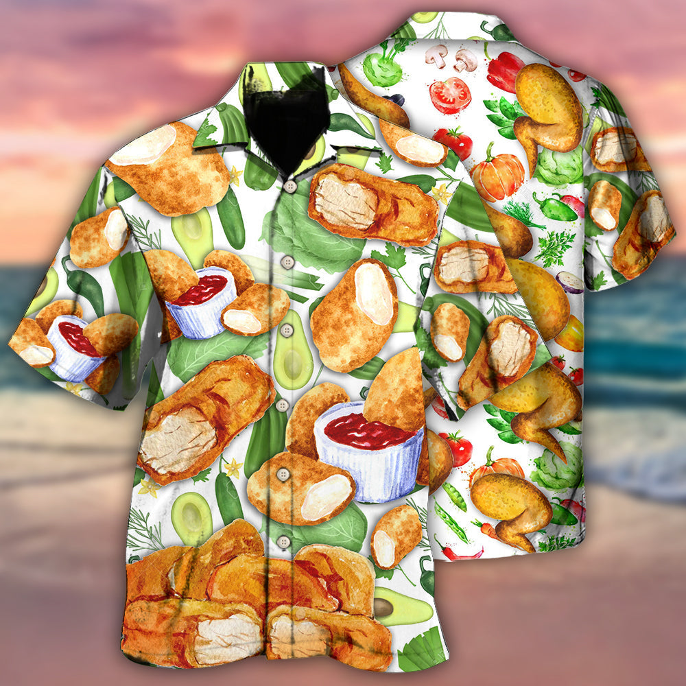 Food Lover Chicken Nugget Make Me Happy - Hawaiian Shirt - Reefox