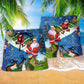 Christmas Jumping On Musical Instrument - Beach Short Reefox - Owls Matrix LTD