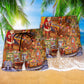 Christmas Santa And Happiness Amazing - Beach Short Reefox - Owls Matrix LTD