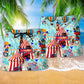 Circus Love Colorful Life - Beach Short Reefox - Owls Matrix LTD