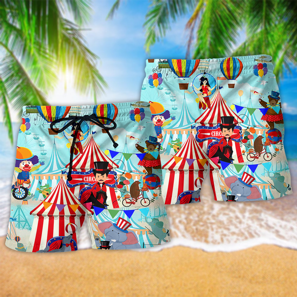 Circus Love Colorful Life - Beach Short Reefox - Owls Matrix LTD