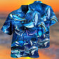 Whale In Fantasy Space - Hawaiian Shirt - Reefox