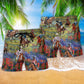 Cowboy Flowers Love Their Life - Beach Short Reefox - Owls Matrix LTD