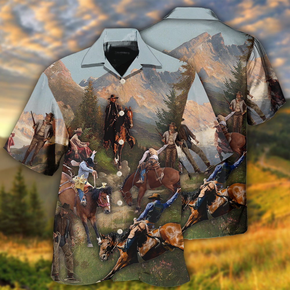 Cowboy Into The Forest Cool - Hawaiian Shirt - Reefox