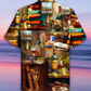 Book And The Smell Of Fine Drink Wine - Hawaiian Shirt - Reefox