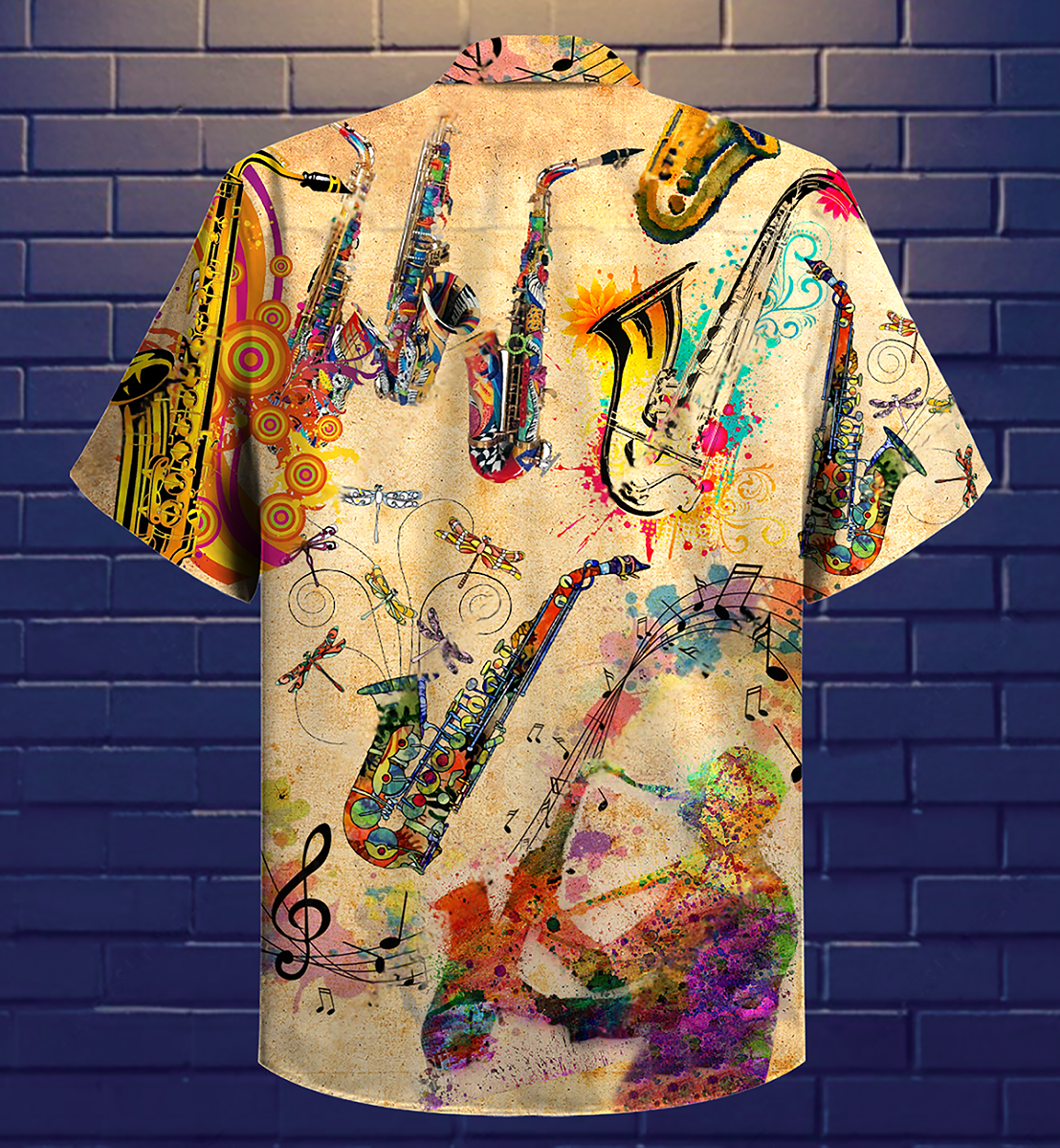 Saxophone Music Saxophone Is My Life - Hawaiian Shirt - Reefox