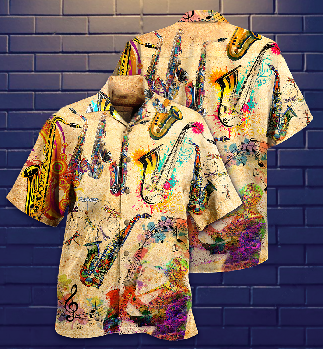 Saxophone Music Saxophone Is My Life - Hawaiian Shirt - Reefox