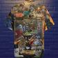 Cat Play Card Games - Hawaiian Shirt - Reefox