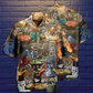 Cat Play Card Games - Hawaiian Shirt - Reefox