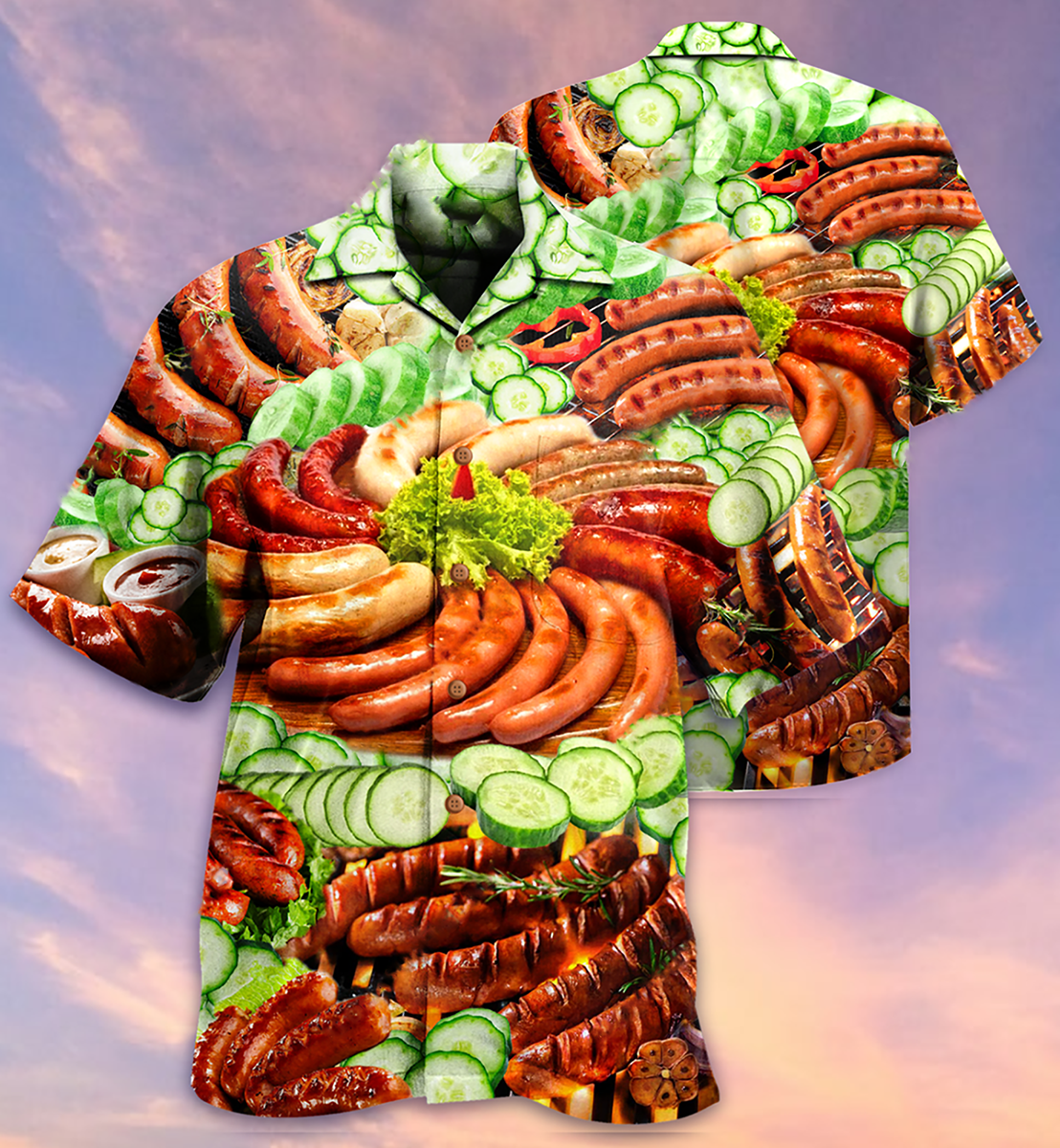 Food Life Is Better With Hot Dog Salad - Hawaiian Shirt - Reefox