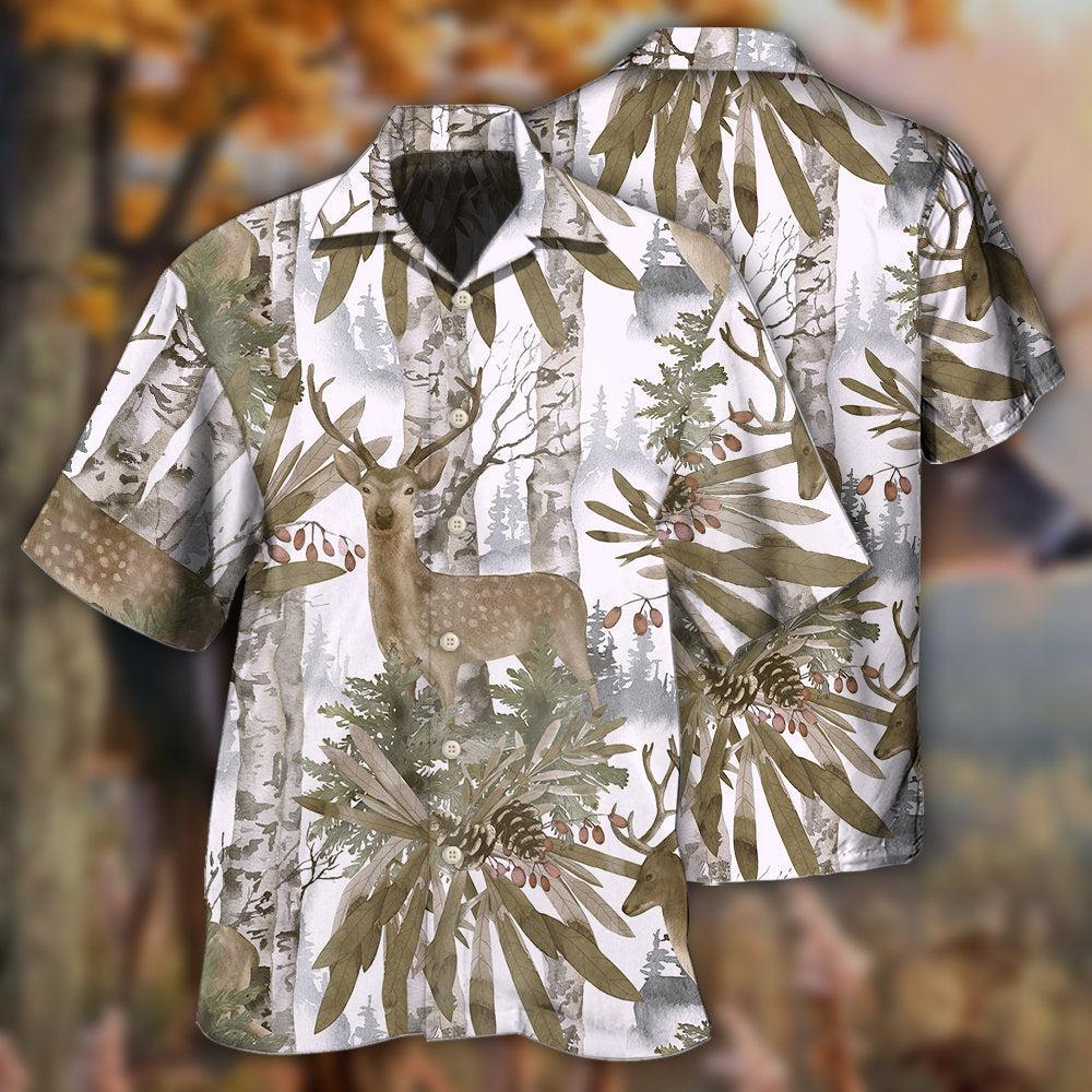 Deer Forest Art Style - Hawaiian Shirt - Reefox