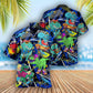 Dinosaur Let The World Hear You - Hawaiian Shirt - Reefox