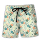 DnD Dice Plants Pattern - Beach Short Reefox
