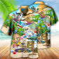 Dog Puppy Funny Beaches Happy Summer - Hawaiian Shirt - Reefox