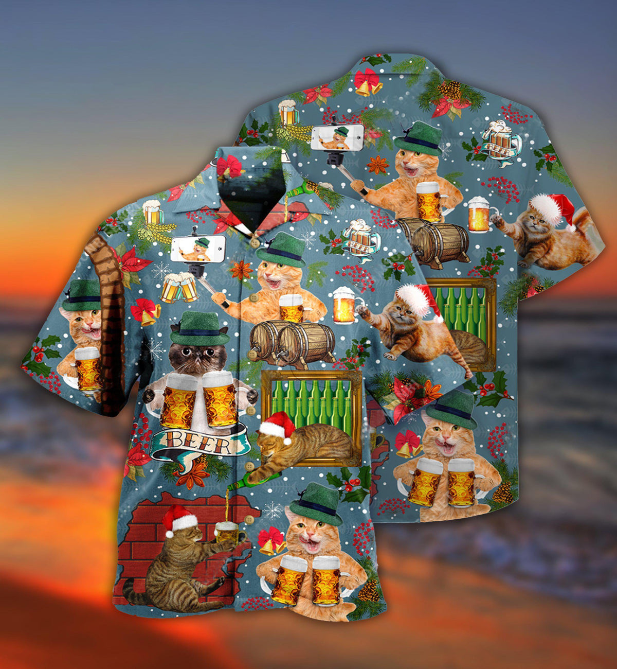 Beer Don't Let Your Cat Drink Beer - Hawaiian Shirt - Reefox