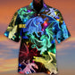 Dragon Neon Love Life Neon Style - Hawaiian Shirt - Reefox