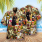 Wine Drinking Wine Feeling Fine Cats - Hawaiian Shirt - Reefox