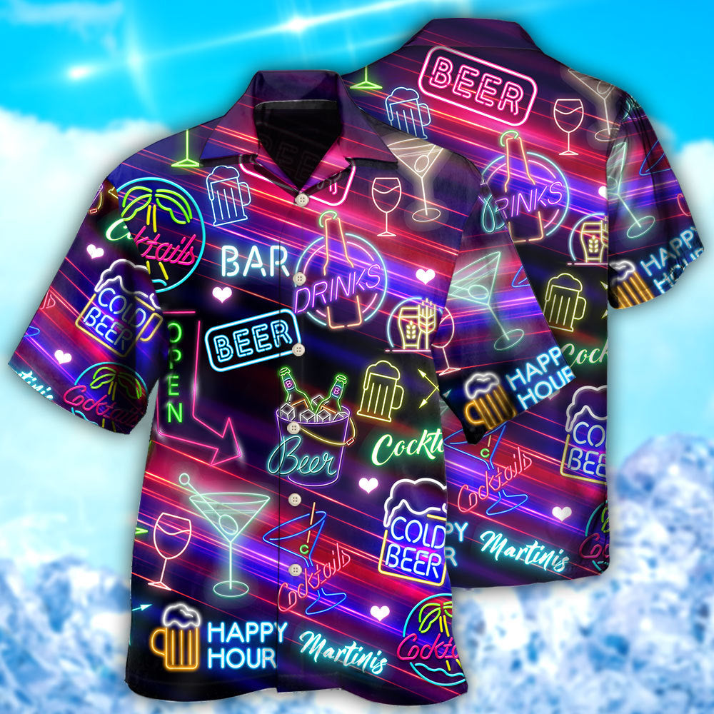 Beer Cocktails Drinking Bar - Hawaiian Shirt - Reefox