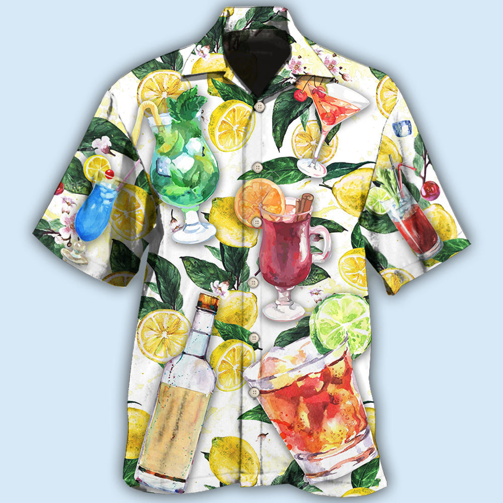 Wine Drinking Vodka Wine Style - Hawaiian Shirt - Reefox