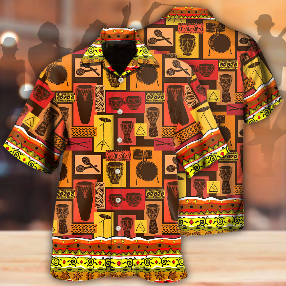 Drum Symbol Music Lover - Hawaiian Shirt - Reefox