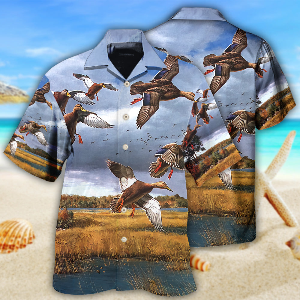 Hunting Duck Hunting Classic Style - Hawaiian Shirt - Reefox