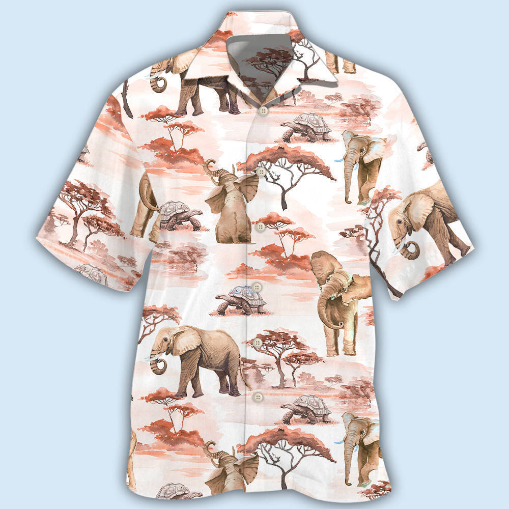 Elephant Cute Elephant Africa - Hawaiian Shirt - Reefox