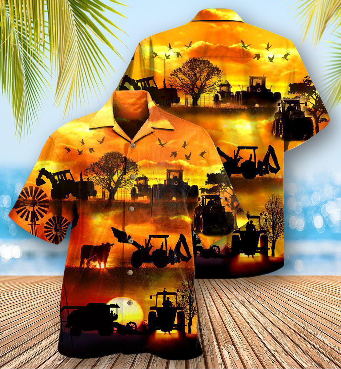 Farm Work Til The Job Gets Done - Hawaiian Shirt - Reefox