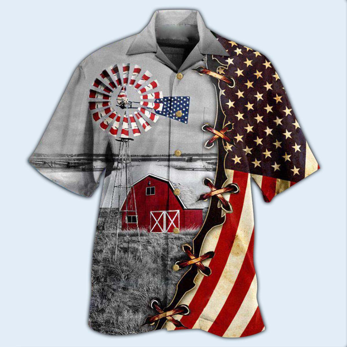 Farm Is A Way Of Life Patriotism - Hawaiian Shirt - Reefox