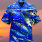 Fishing Love Blue Ocean - Hawaiian Shirt - Reefox
