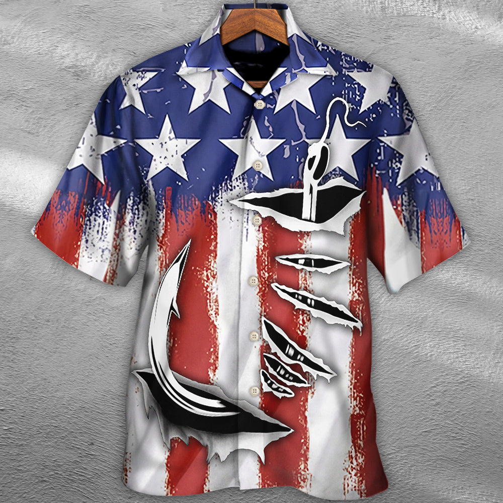 Fishing American Basic Style - Hawaiian Shirt - Reefox