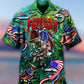 Fishing Hooked On Freedom America - Hawaiian Shirt - Reefox