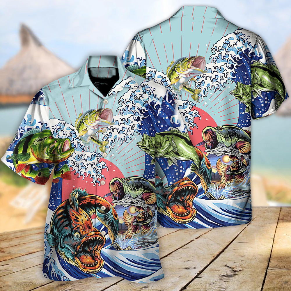 Fishing Is My Life Big Waves - Hawaiian Shirt - Reefox