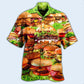 Food Good Mood Delicious Hamburger - Hawaiian Shirt - Reefox