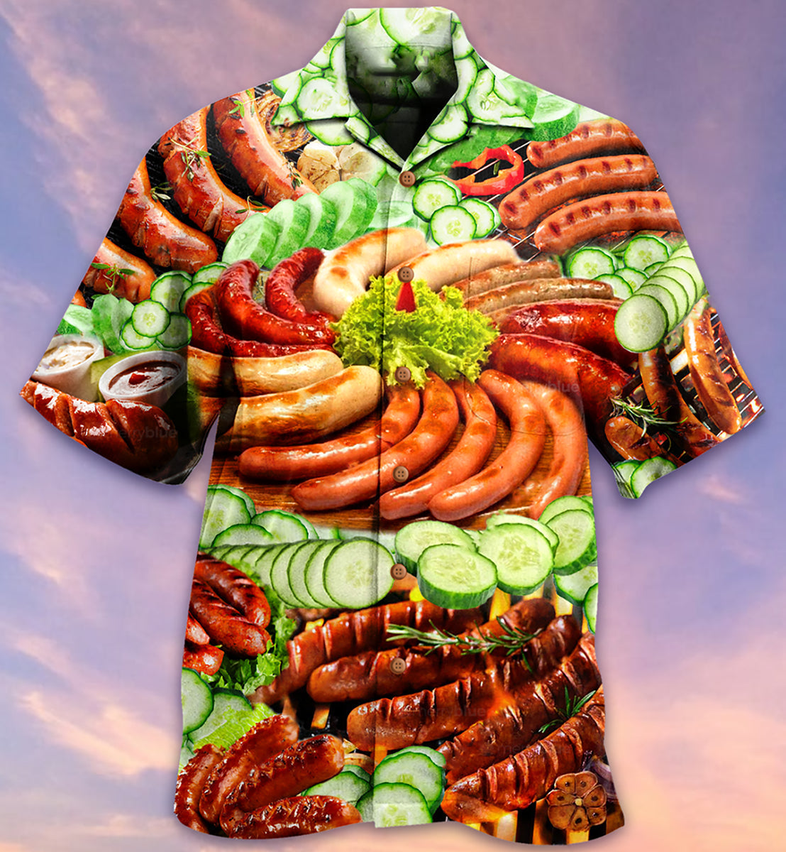 Food Life Is Better With Hot Dog Salad - Hawaiian Shirt - Reefox