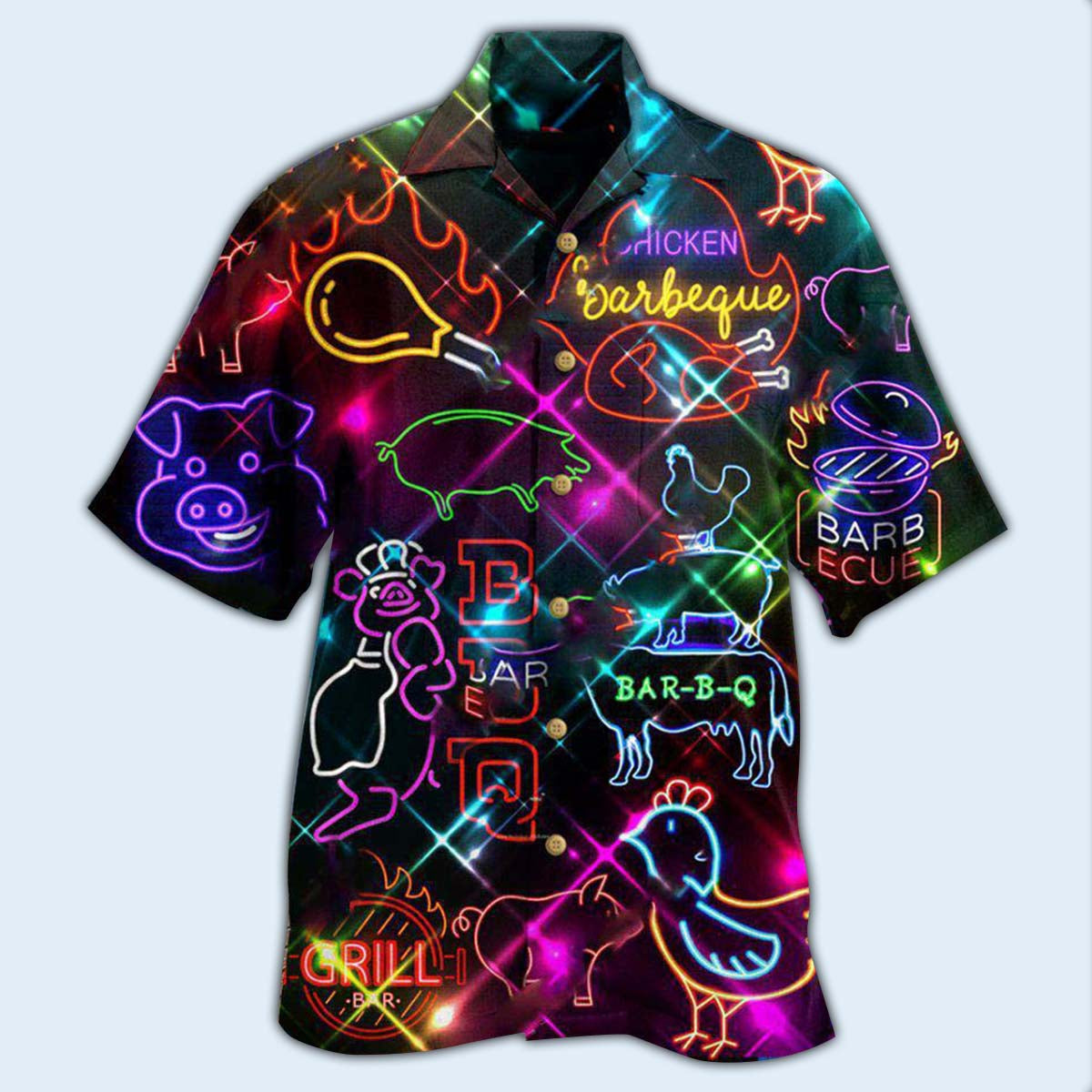 Food Real Men Smell Like Barbecue Stunning - Hawaiian Shirt - Reefox