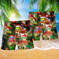 Frog Says Merry Christmas - Beach Short Reefox - Owls Matrix LTD