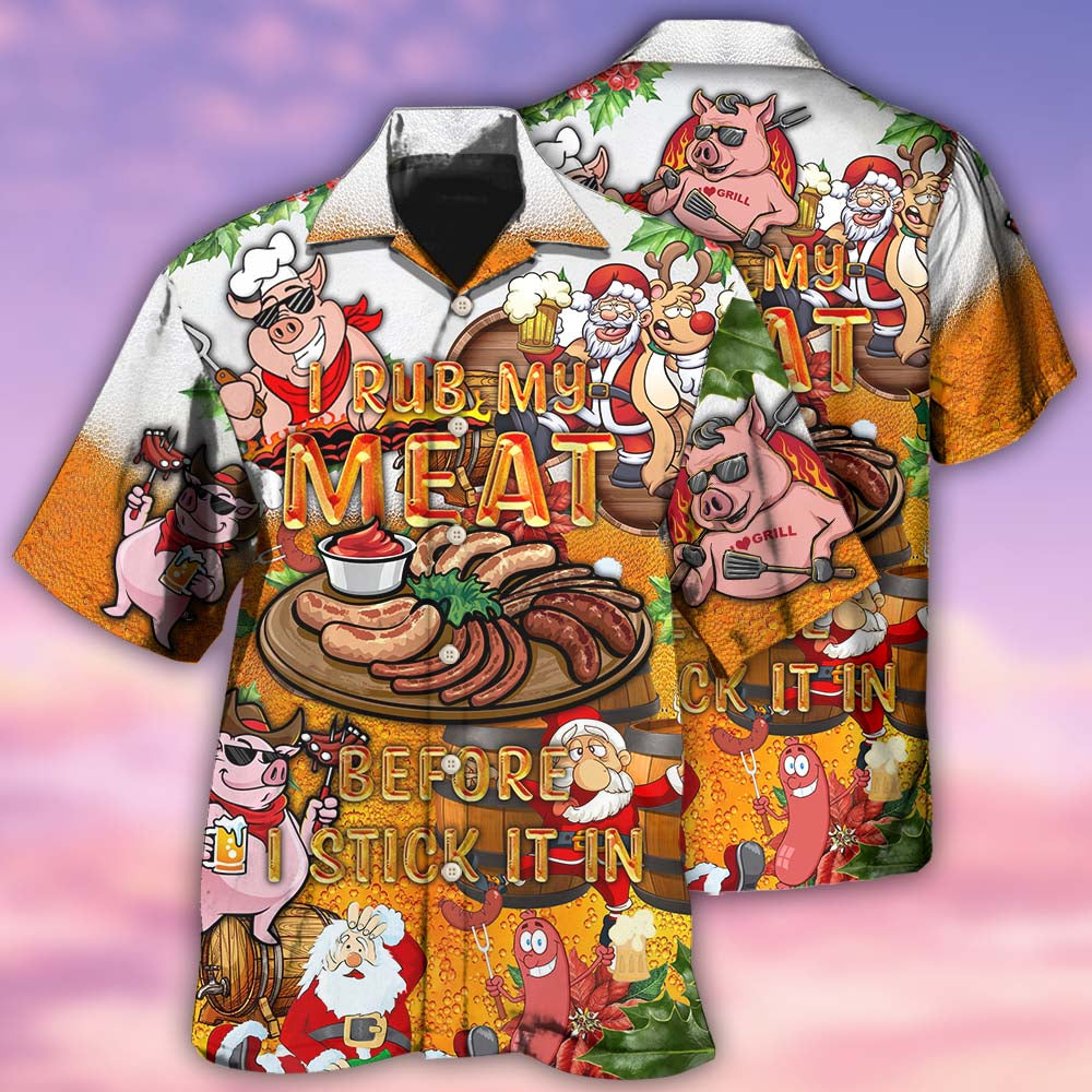 Food I Rub My Meat Before - Hawaiian Shirt - Reefox