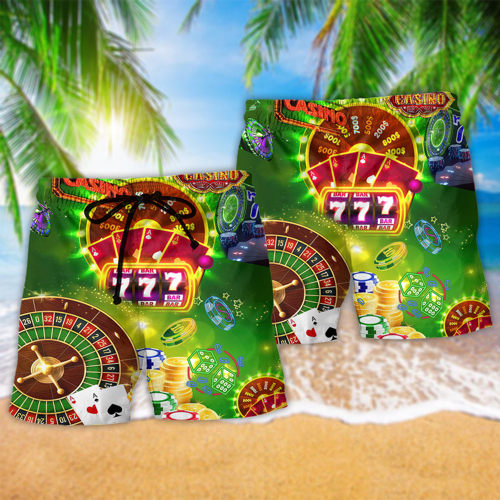 Gambling The Smarter You Play The Luckier - Beach Short Reefox - Owls Matrix LTD