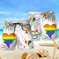 LGBT Proud To Be Gay - Beach Short Reefox - Owls Matrix LTD