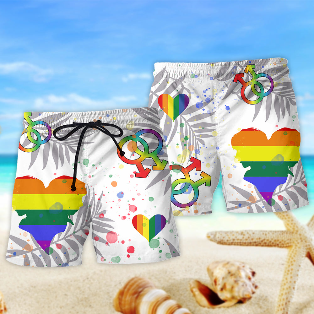 LGBT Proud To Be Gay - Beach Short Reefox - Owls Matrix LTD