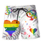 Beach Short / Adults / S LGBT Proud To Be Gay - Beach Short Reefox - Owls Matrix LTD