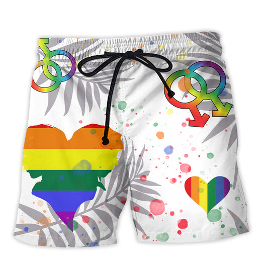 Beach Short / Adults / S LGBT Proud To Be Gay - Beach Short Reefox - Owls Matrix LTD