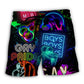Beach Short / Adults / S LGBT Gay Neon Art Gay Pride - Beach Short Reefox - Owls Matrix LTD