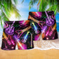 Guitar Amazing Neon Christmas - Beach Short Reefox - Owls Matrix LTD